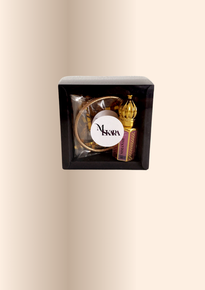 Coffret “Éclat Doré” – Musc & Bracelet jonc